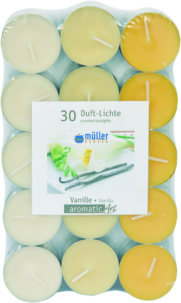 Aromatic tealight candles 30 pcs - Vanilla
