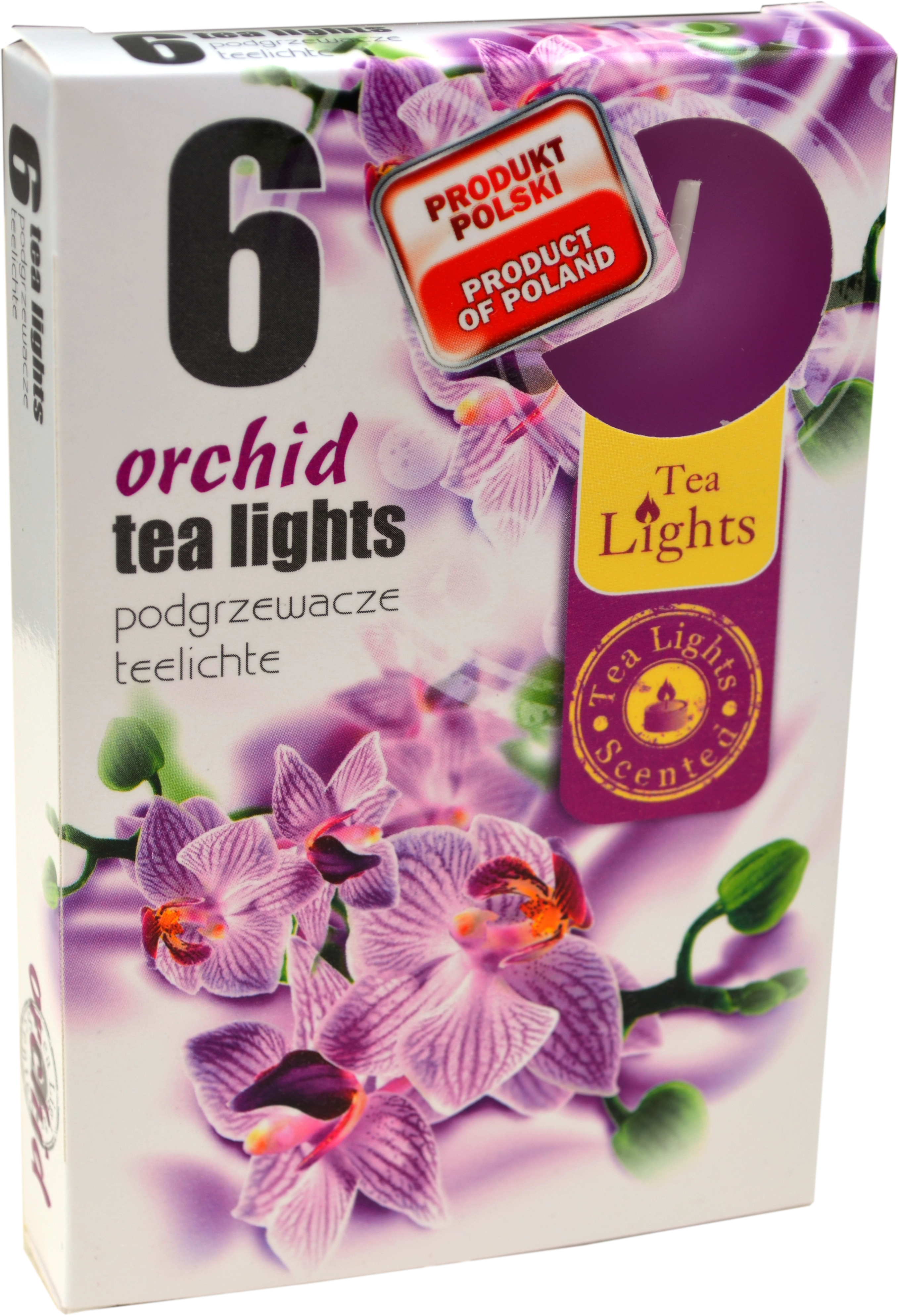 Ароматни чаени свещи 6 бр. -орхидея