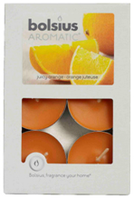 Aromatic tealight candles 6 pieces – Juicy Orange