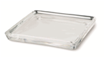 Glass candle holder – square pad