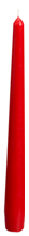 Tapered candle 1 pcs - red